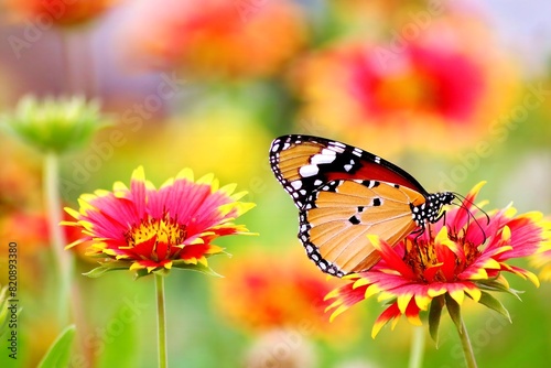 butterfly on flower © aazam