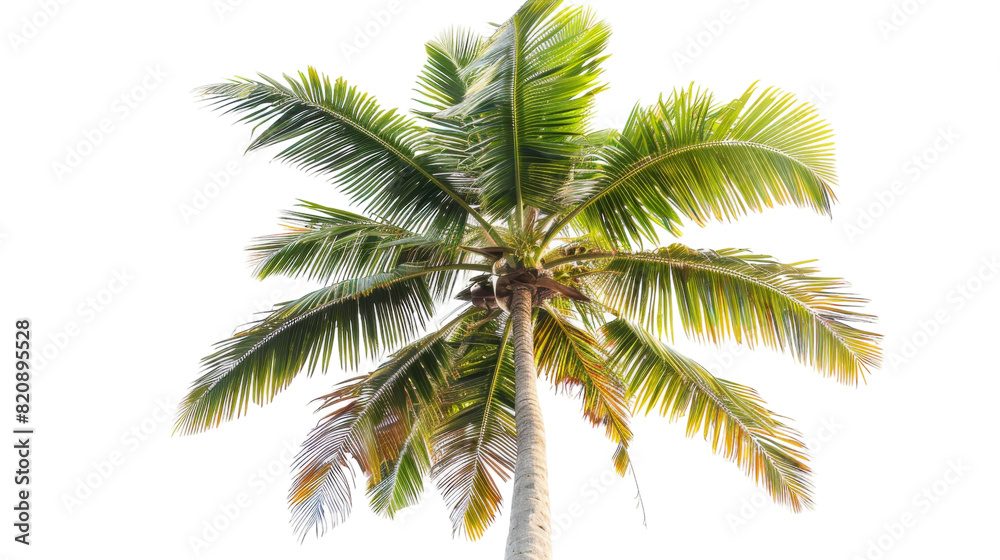Obraz premium Majestic Palm Tree Dancing in Solitude