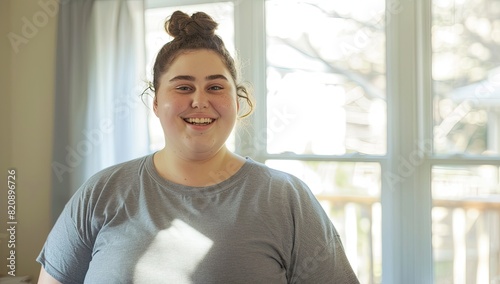 Happy Young Woman at Home Free Download Happy Young Woman at Home - GFXLoad