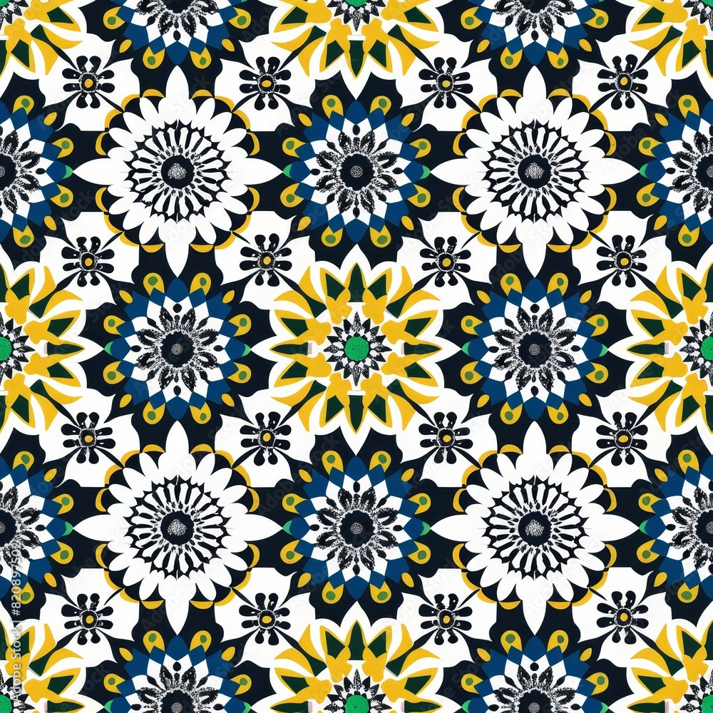 Intricate Geometric Floral Pattern Intricate Geometric Floral Pattern