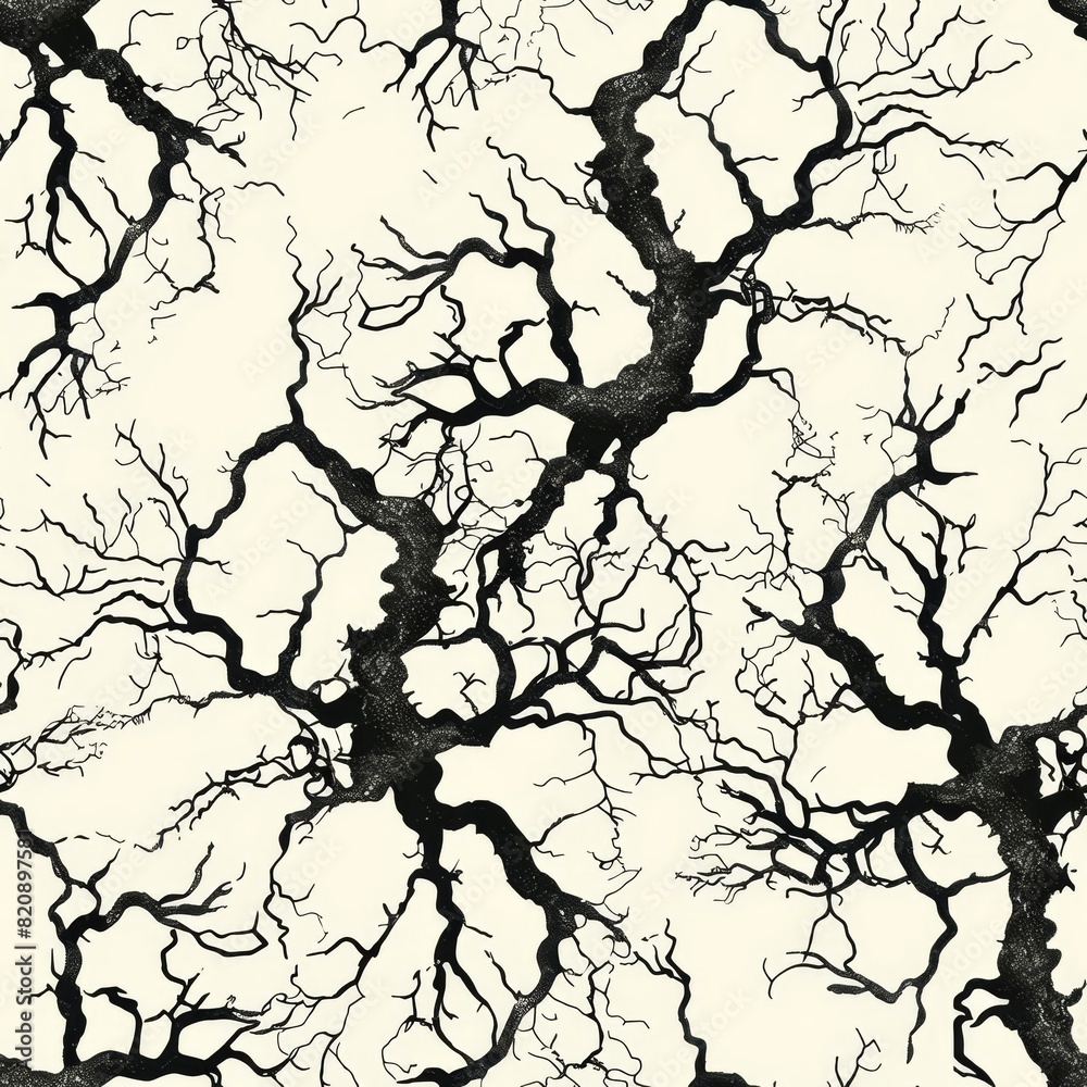 Obraz premium Branch Pattern Illustration