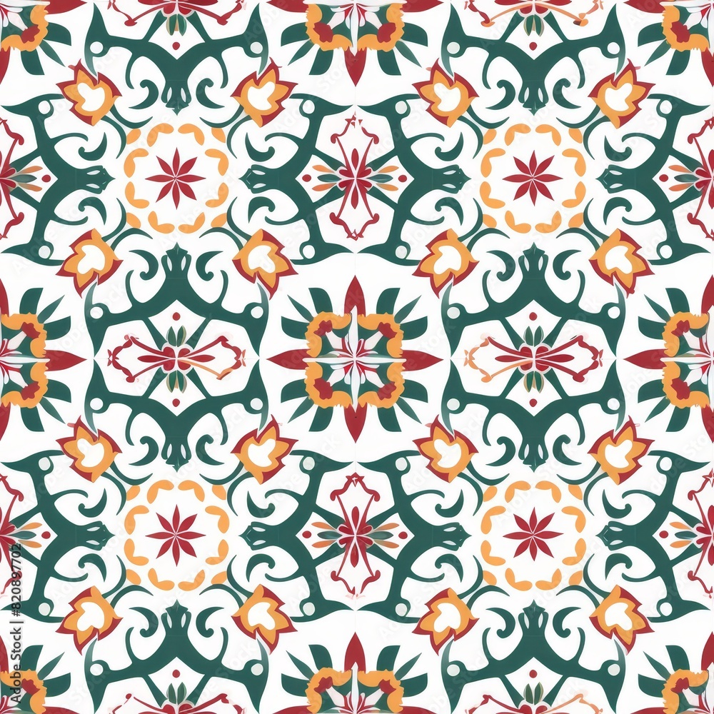 Colorful Patterned Tile Design