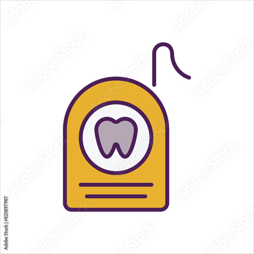 Dental Floss vector icon