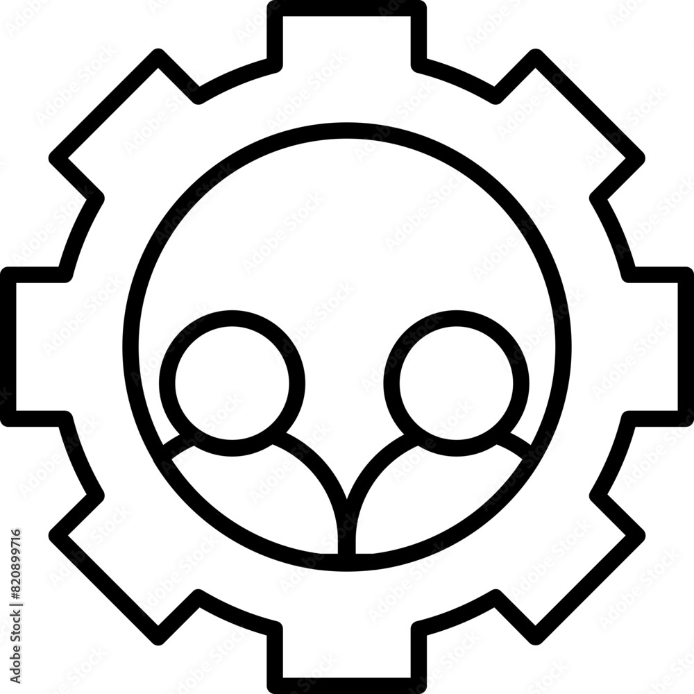 Fototapeta premium Group Setting Icon
