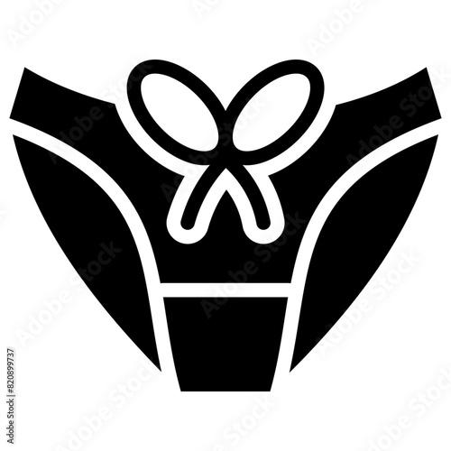 panties solid icon
