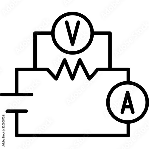 Ohm Law Diagram Icon