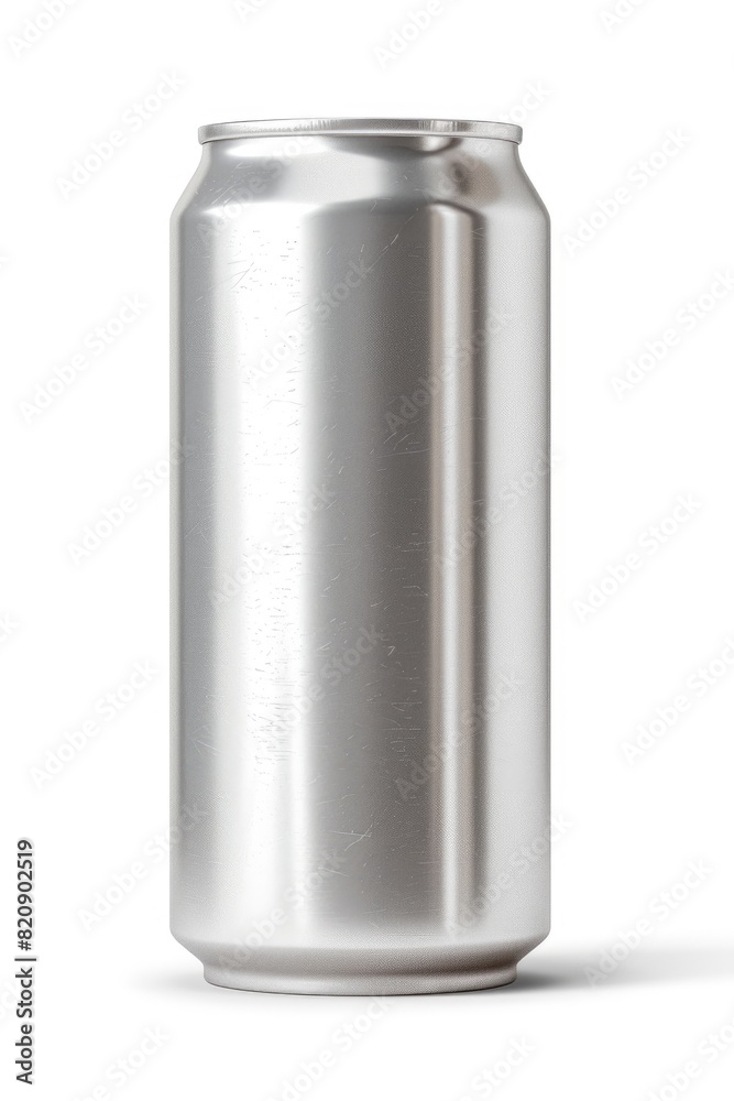 Blank Aluminum Soda Can on White Background for Brand Mockup Blank Aluminum Soda Can on White Background for Brand Mockup