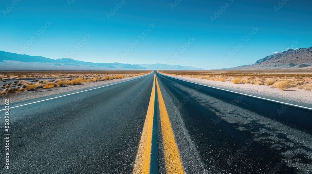 An empty, open road stretching into the horizon under a clear sky, the simplicity of the scene evoking a sense of freedom and endless possibility. An empty, open road stretching into the horizon under a clear sky, the simplicity of the scene evoking a sense of freedom and endless possibility.