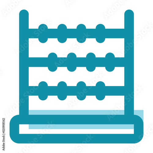 abacus icon for illustration