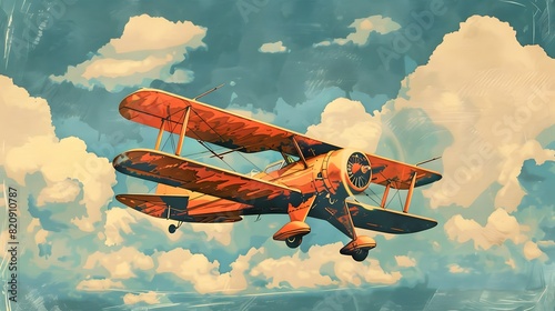 airplane in the sky