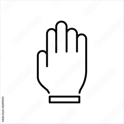 Glove vector icon
