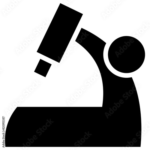 microscope solid icon