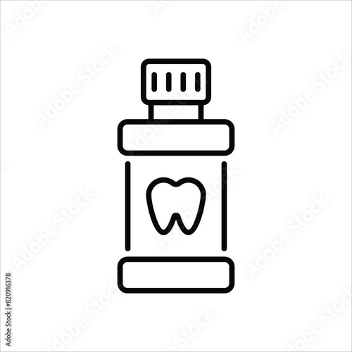 Mouthwash vector icon