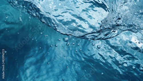 water splash with blue background seamless. © tydeline