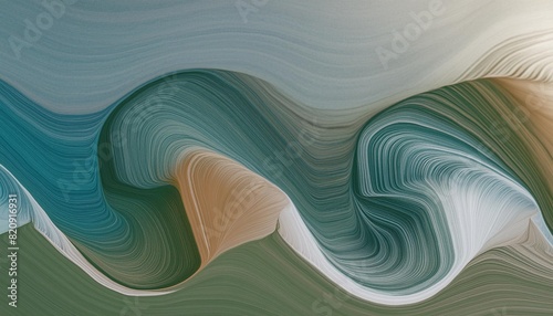 beautiful decorative waves header design with teal blue light gray and cadet blue colors can be used as poster card or background graphic