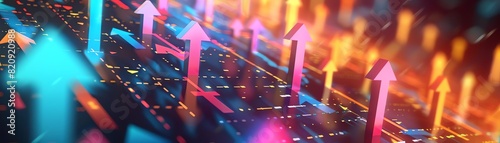 Upselling and CrossSelling 3D sales chart with arrows indicating upselling and crossselling opportunities