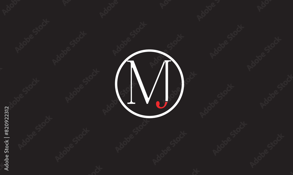 MJ, JM , J , M , Abstract Letters Logo Monogram MJ, JM , J , M , Abstract Letters Logo Monogram