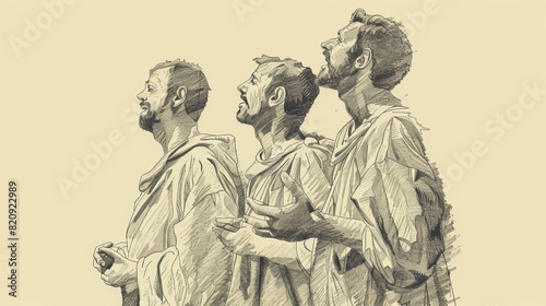 The Story of Paul and Silas Singing Hymns in Prison - Biblical Illustration