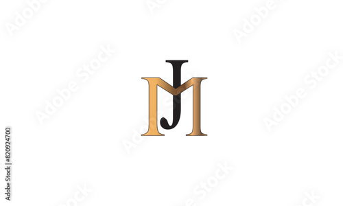 MJ, JM , J , M , Abstract Letters Logo Monogram