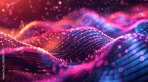 Electric Pulse - Abstract Futuristic Background with Dynamic Lines and Glowing Neon Elements for Motion Design and Technology Concepts