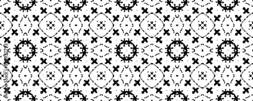 Black Color Doodle Pattern. Seamless Boho Brush. Simple Ethnic Line Batik. Abstract Stripe Ikat Pattern. Gray Colour Ikat Doodle Textile. Native Ink Scribble Brush. Seamless Ink Watercolor Carpet.