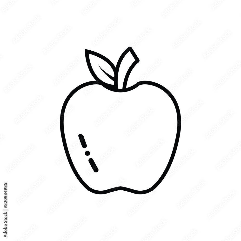 apple fruit icon logo apple fruit icon logo