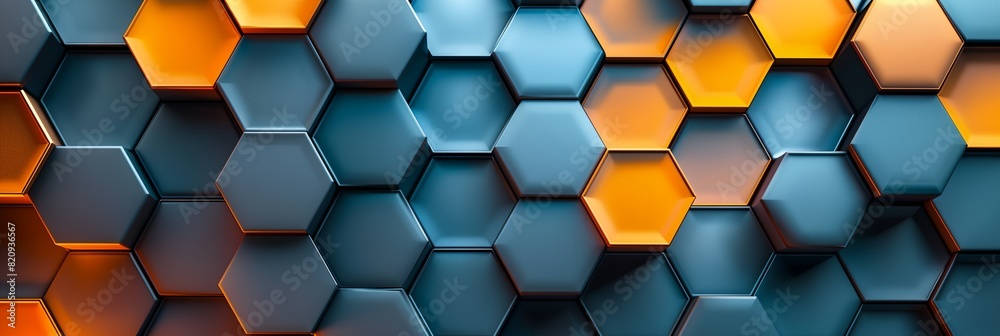 a very colorful and abstract background with hexagonal shapes in blue, orange, and yellow colors a very colorful and abstract background with hexagonal shapes in blue, orange, and yellow colors
