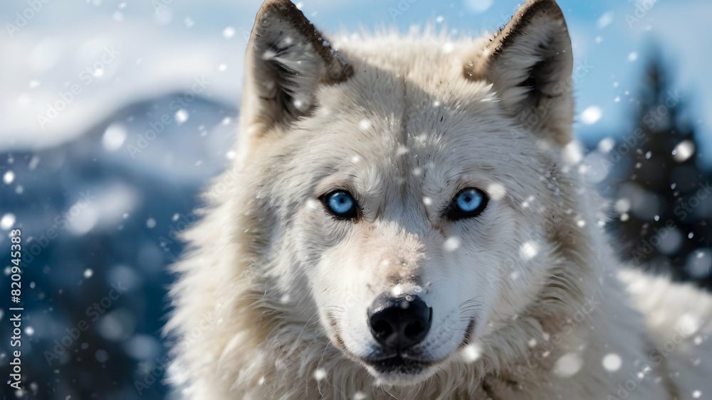 Obraz premium region wolf canis lupus