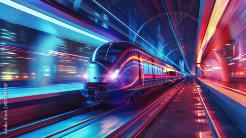 Urban Transportation in Motion, Captured with Speed and Color