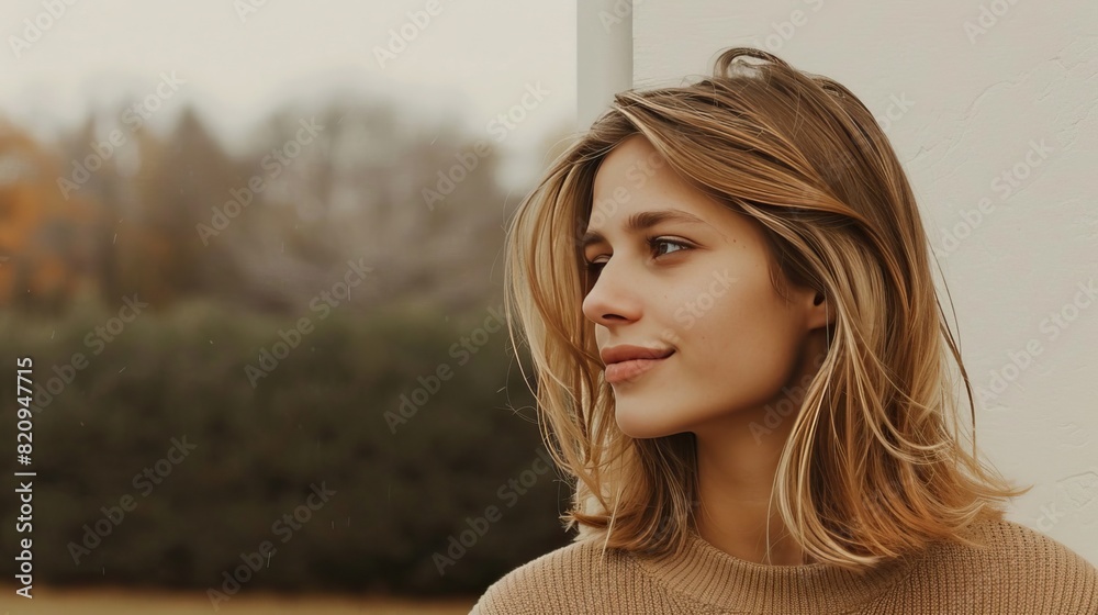 Serene Moment Captured, Mysterious Gaze Serene Moment Captured, Mysterious Gaze