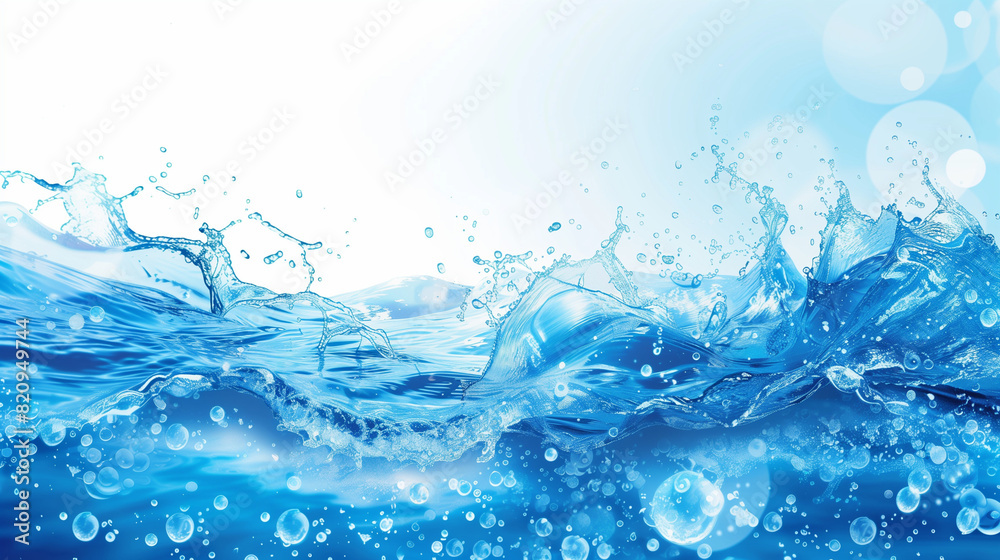 water drops on blue water drops on blue