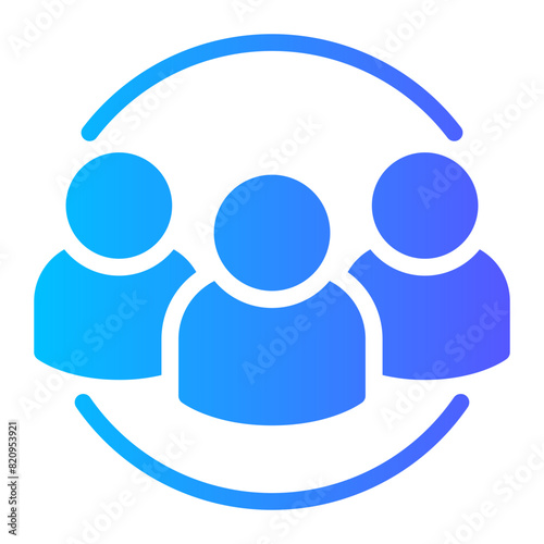 collaboration gradient icon