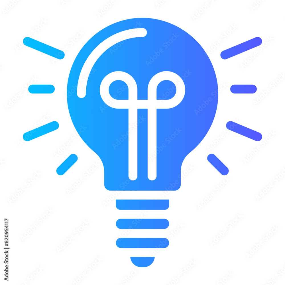 Fototapeta premium idea gradient icon