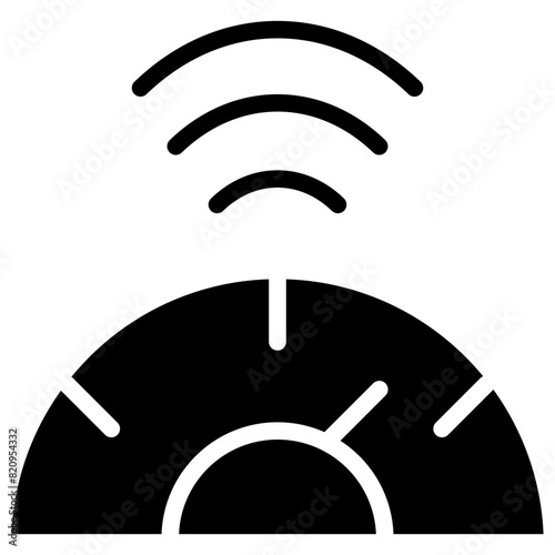 internet speed test solid icon