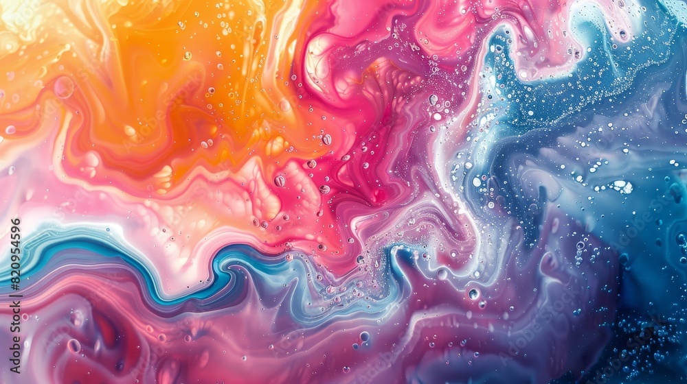 Fluid Rainbow Swirls - Colorful Abstract Background Design Fluid Rainbow Swirls - Colorful Abstract Background Design