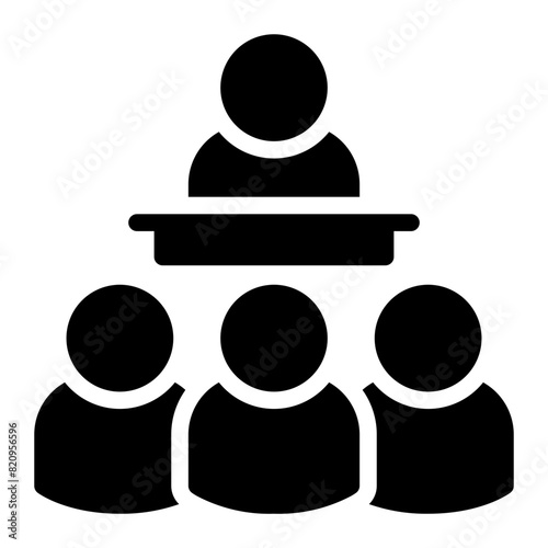 audience glyph icon
