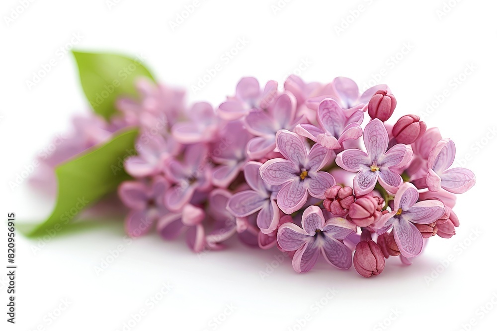 Lilac flowers on white surface Lilac flowers on white surface