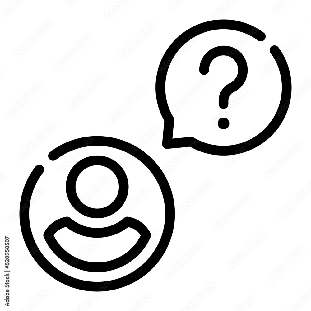 question line icon question line icon