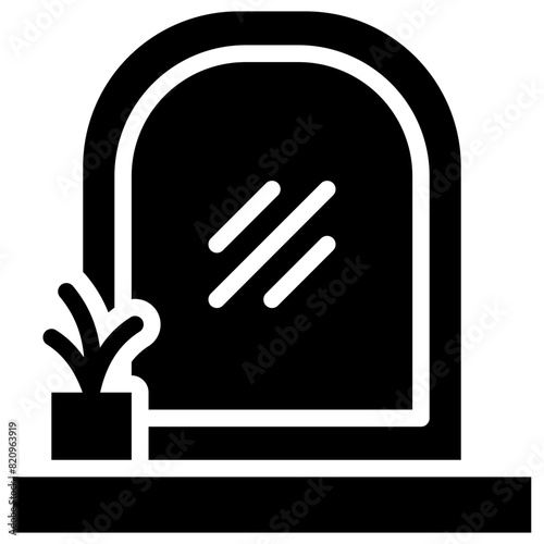 mirror solid icon