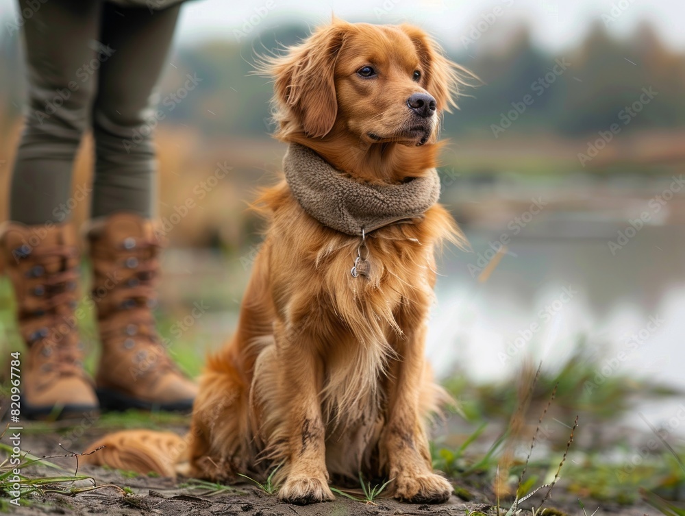 Active Dog Training and Exercise in Outdoor Setting Active Dog Training and Exercise in Outdoor Setting