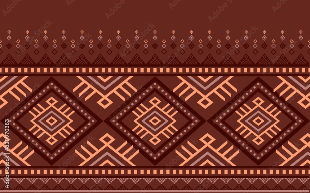 Navajo aztec southwest geometric seamless pattern fabric colorful design for textile printing