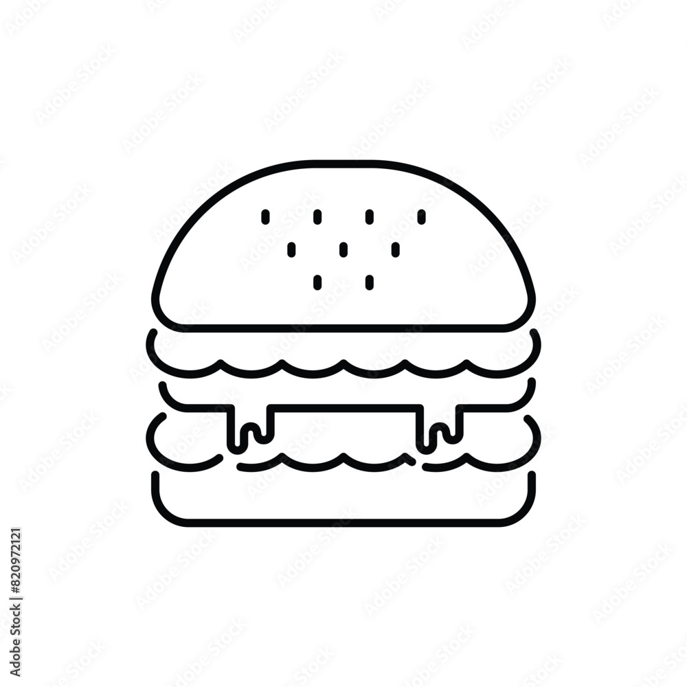 Burger vector icon Burger vector icon
