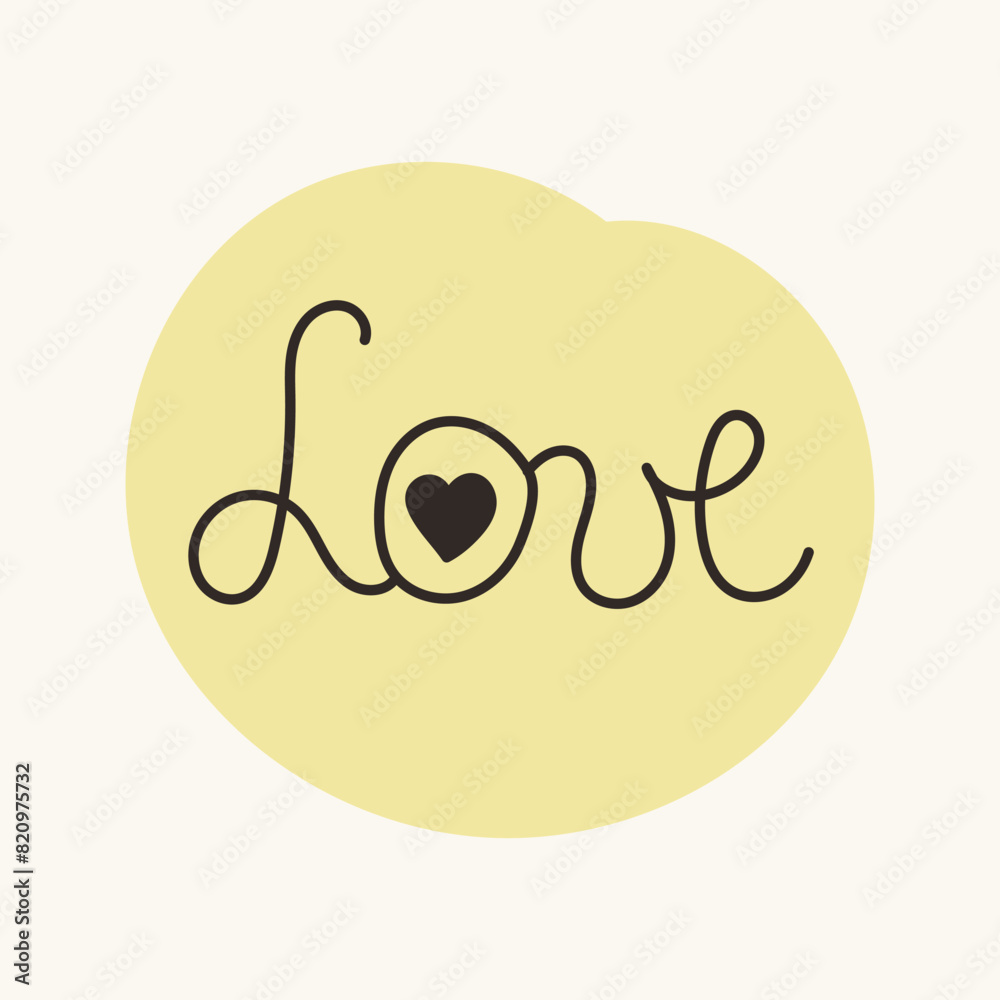 Lettering LOVE with a heart symbol. Perfect for Valentine's Day, wedding designs. Cozy, festive mood. Lettering LOVE with a heart symbol. Perfect for Valentine's Day, wedding designs. Cozy, festive mood.
