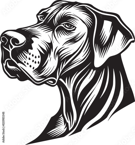 Wallpaper Mural Dog, puppy hand drawn line style vector illustration isolated on white background Torontodigital.ca