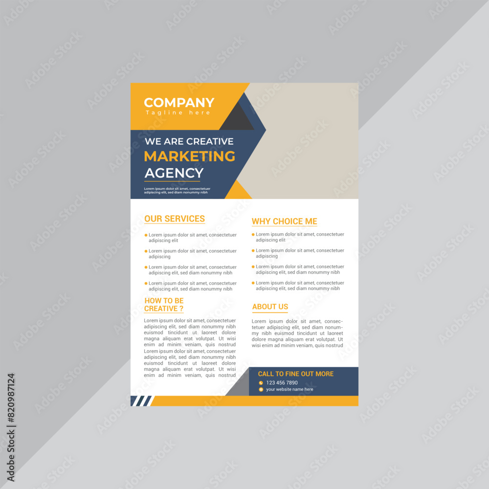 Business Flyer Template Design vector Or EPS Business Flyer Template Design vector Or EPS