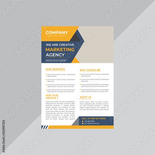 Business Flyer Template Design vector Or EPS 
