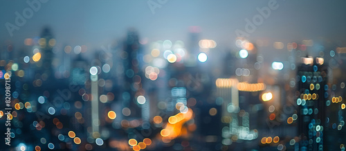 Building With Blurred Bokeh Background, travel and business concept
