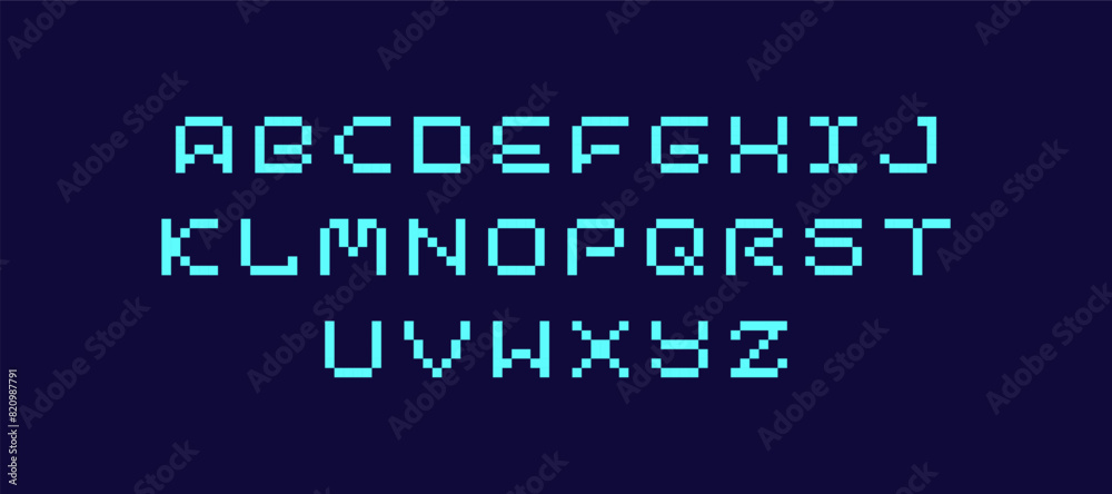 abc alphabet font technology game style abc alphabet font technology game style