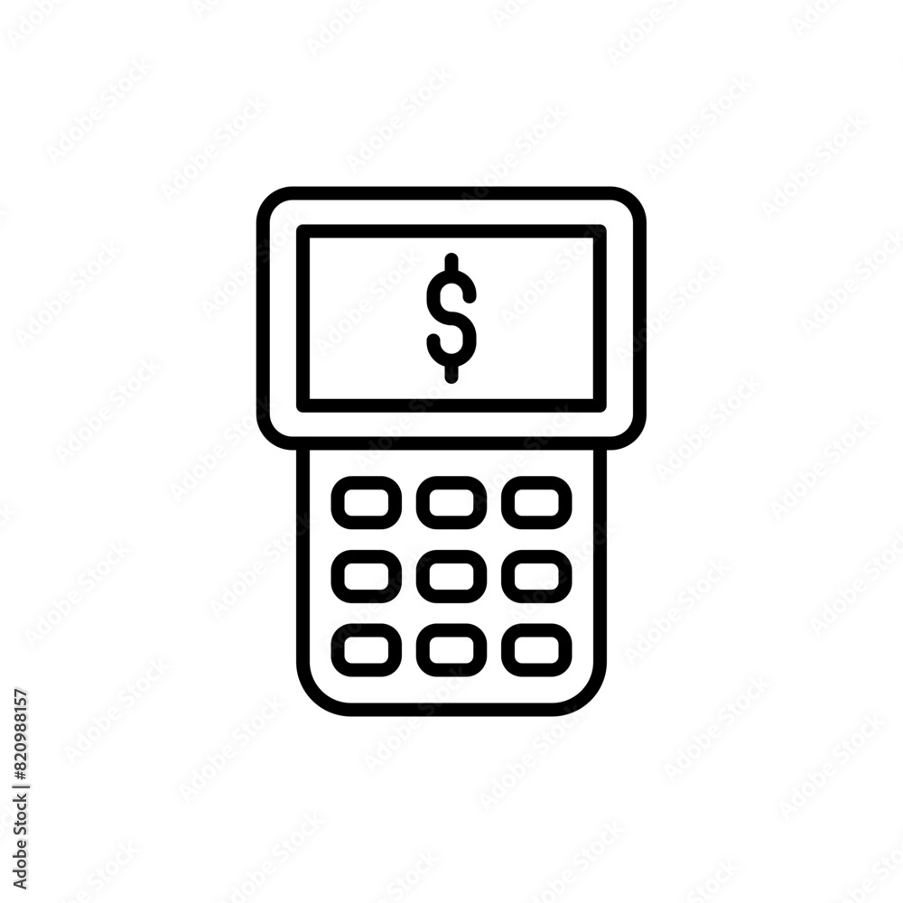 Point of sales outline icons, minimalist vector illustration ,simple transparent graphic element .Isolated on white background Point of sales outline icons, minimalist vector illustration ,simple transparent graphic element .Isolated on white background