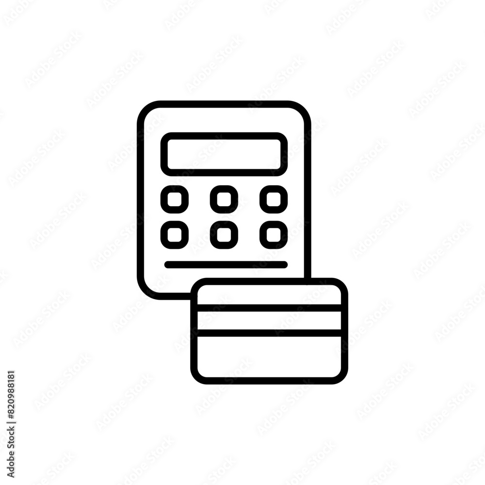 Point of sales outline icons, minimalist vector illustration ,simple transparent graphic element .Isolated on white background Point of sales outline icons, minimalist vector illustration ,simple transparent graphic element .Isolated on white background